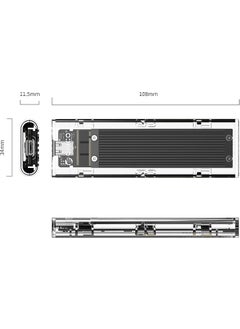 Orico USB3.1 Gen2 Type-C 10Gbps M.2 NVMe SSD Disk Box Black  - Image 4