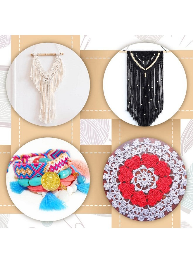 Minatee 36 Pcs Beginners Wooden Loom Notched Weaving Loom Basket Weaving Loom Tools Accessories for Kids Adult Art Craft Activity Jewelry Motor Skills Crochet Knitting Sewing Teaching Educational, 6 x 9 In - Image 4