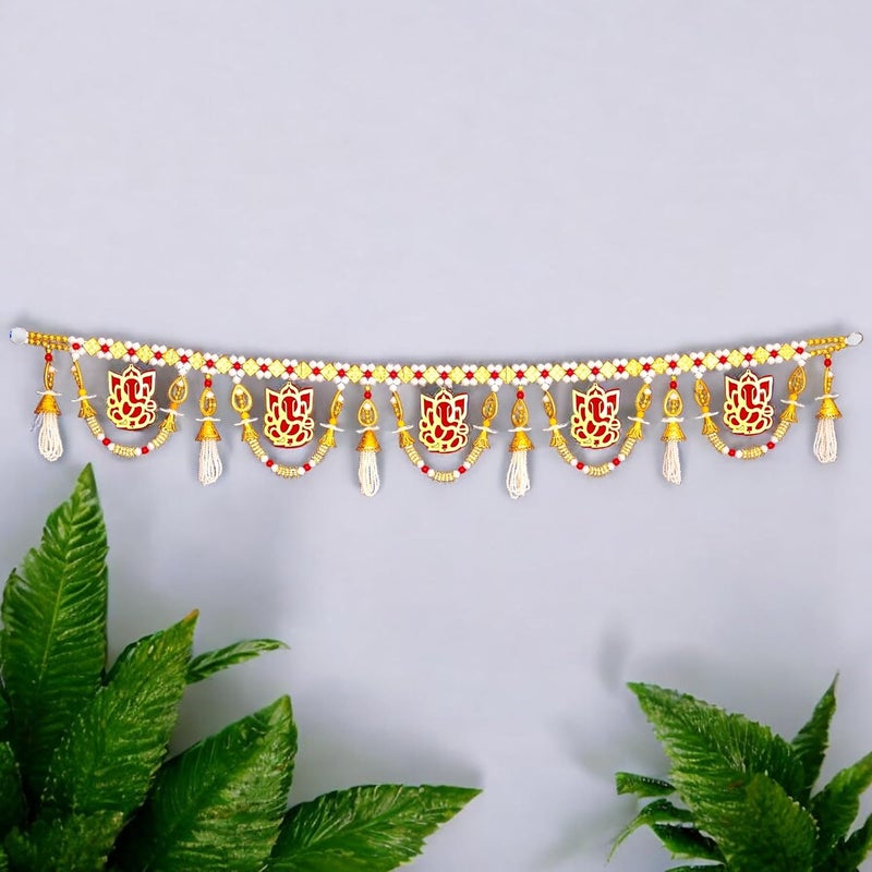 TORNORY Traditional Ganeshay Beaded Door DecorPlastic Beads and Ganeshay Door Hanging Decoration for Home Entrance 40 Inches - Image 5