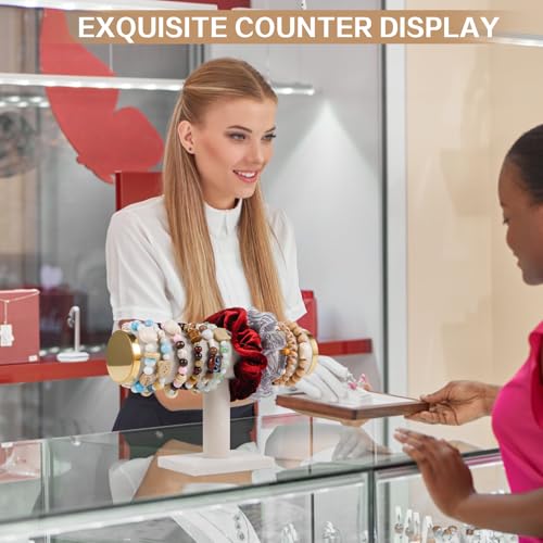 RingsTown T-Bar Bracelet Display Stand for Selling, Jewelry Storage, Bracelet Holder Stand, Bangle, Jewelry Business Supplies, Watch Holder for Women & Men (Beige with Metal Lid) - Image 4