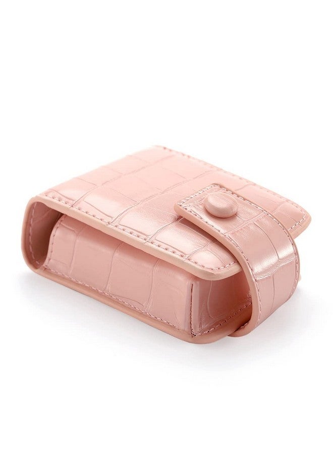 Yokawe Yokawe Lipstick Case with Mirror Cosmetic Bag Travel Makeup Mini Bag Lipstick Holder for Purse Lipstick Organizer for Women (Pink)  - Image 3