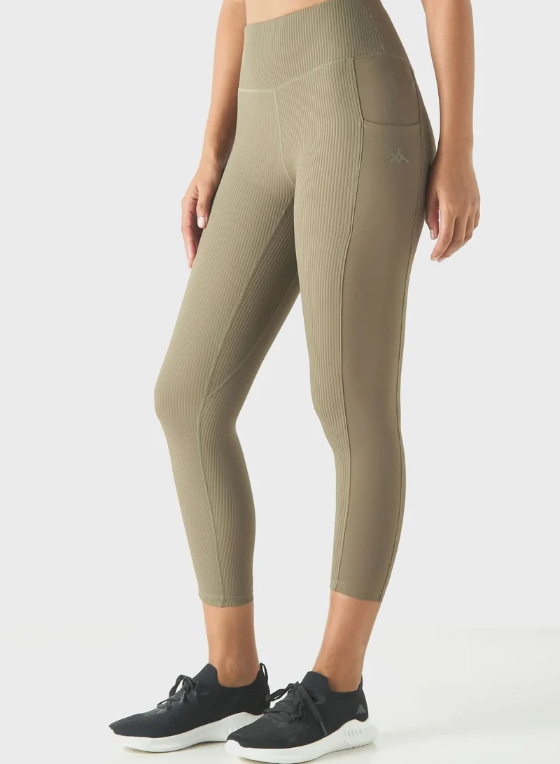 Kappa Logo Ribbed Leggings