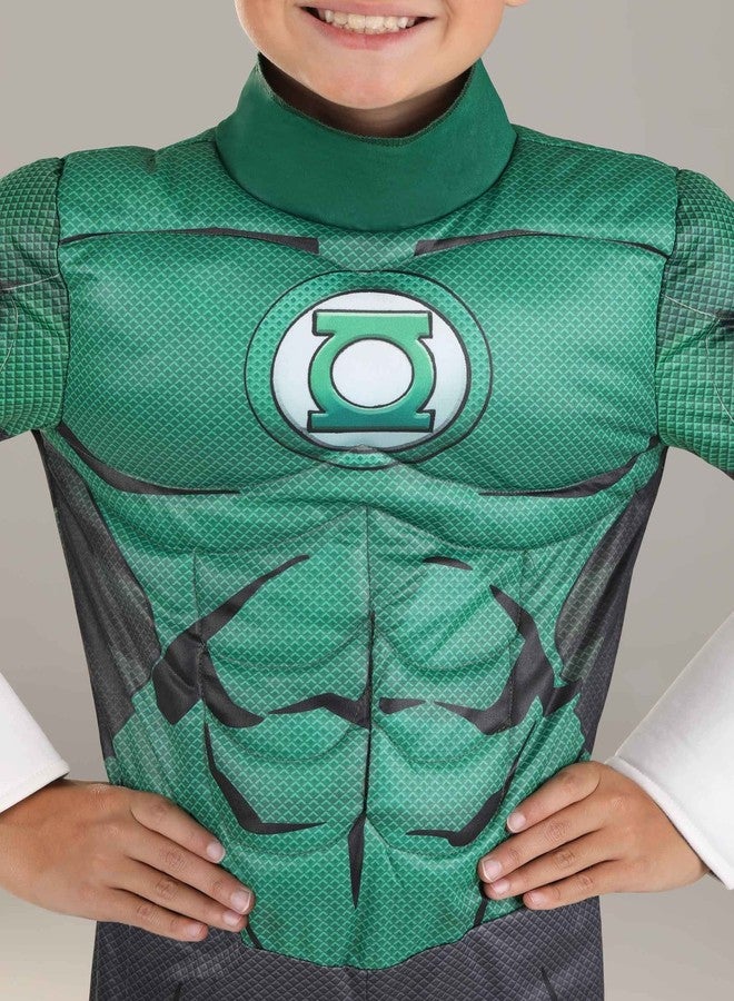 Fun Costumes Deluxe Green Lantern Costume for Kids, Superhero Suit, Mask & Accessories for Hero & Villain Cosplay Party Large - Image 4
