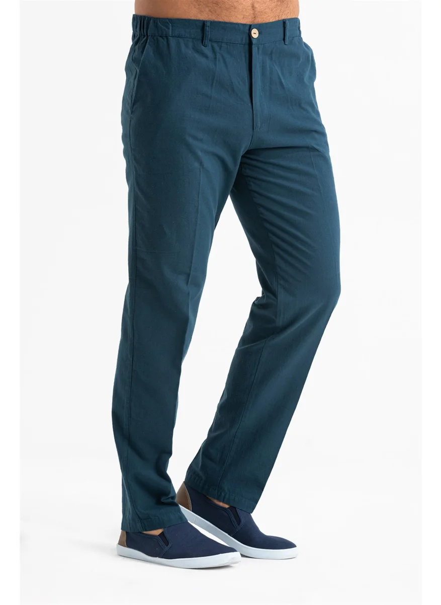 Eliş Şile Bezi Linen Men's Pants Oil Ptrl