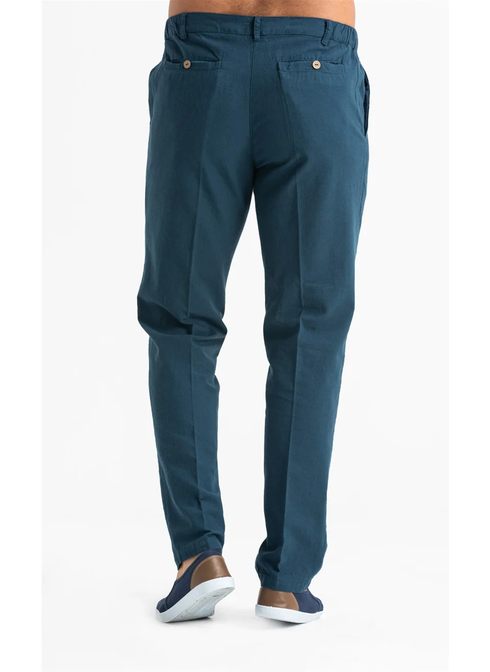 Eliş Şile Bezi Linen Men's Pants Oil Ptrl