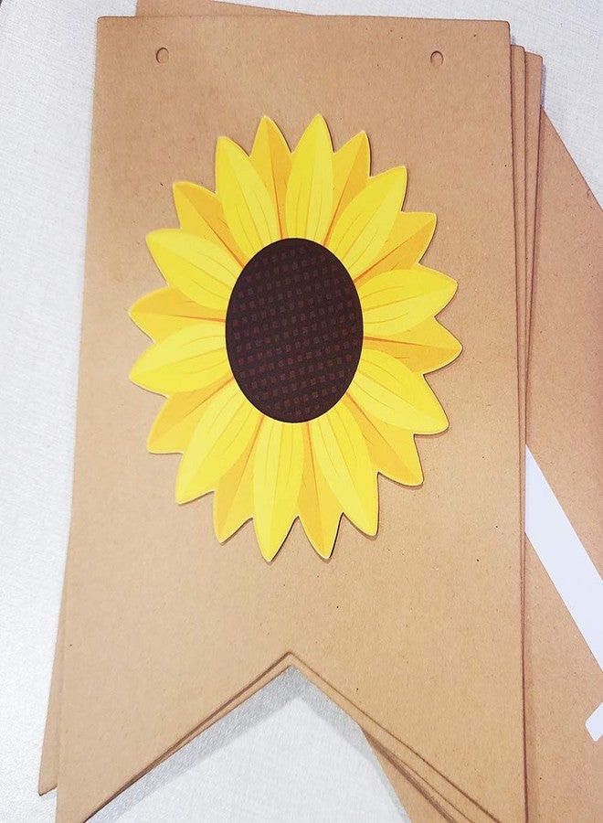 Oarkive Sunflower Themed Birthday Banner & Sign - Perfect for Kids Parties & Baby Showers - Image 3
