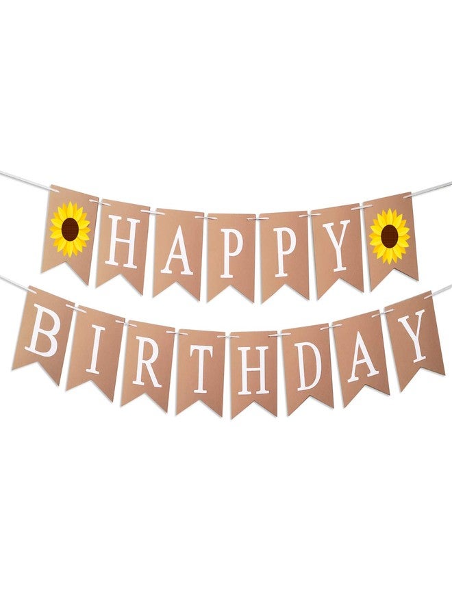 Oarkive Sunflower Themed Birthday Banner & Sign - Perfect for Kids Parties & Baby Showers - Image 1