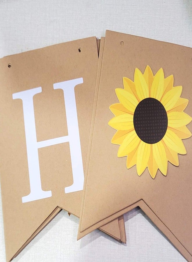 Oarkive Sunflower Themed Birthday Banner & Sign - Perfect for Kids Parties & Baby Showers - Image 2