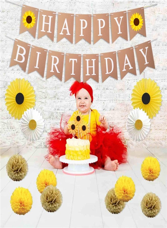 Oarkive Sunflower Themed Birthday Banner & Sign - Perfect for Kids Parties & Baby Showers - Image 5