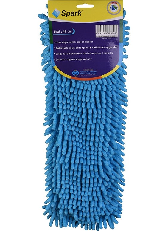 Spark Telescopic Mop Plastic 40 cm Spare Blue  - Image 1