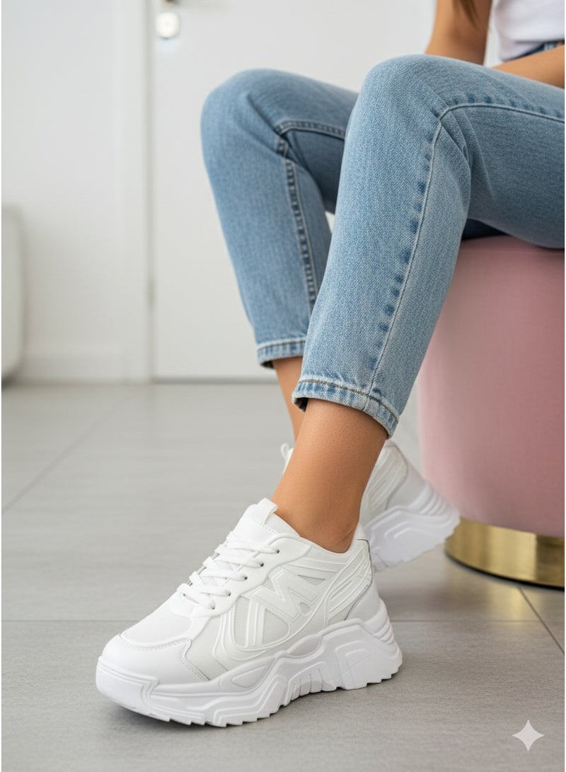 فيبراندا كوتشي أنيق بتصميم عصري ونعل سميك مريح L-760 - Image 1