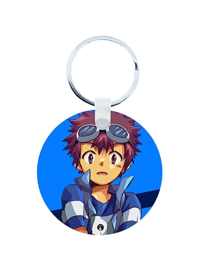 RKN Digimon Anime Wooden Keychain