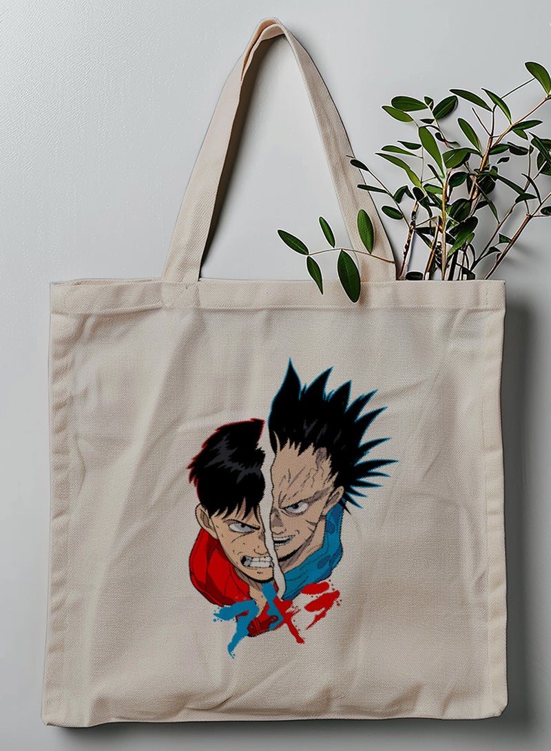 LOWHA Polyester Tote Bag with Shoulder Straps and Akira Anime Pattern - Image 1