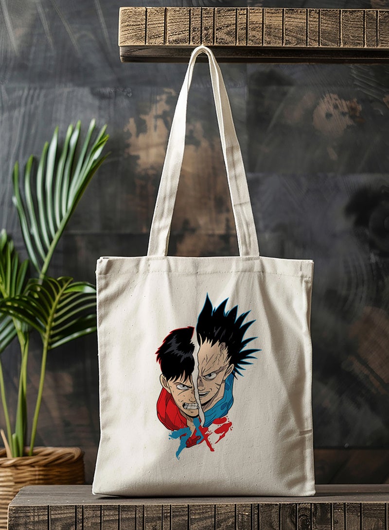 LOWHA Polyester Tote Bag with Shoulder Straps and Akira Anime Pattern - Image 3