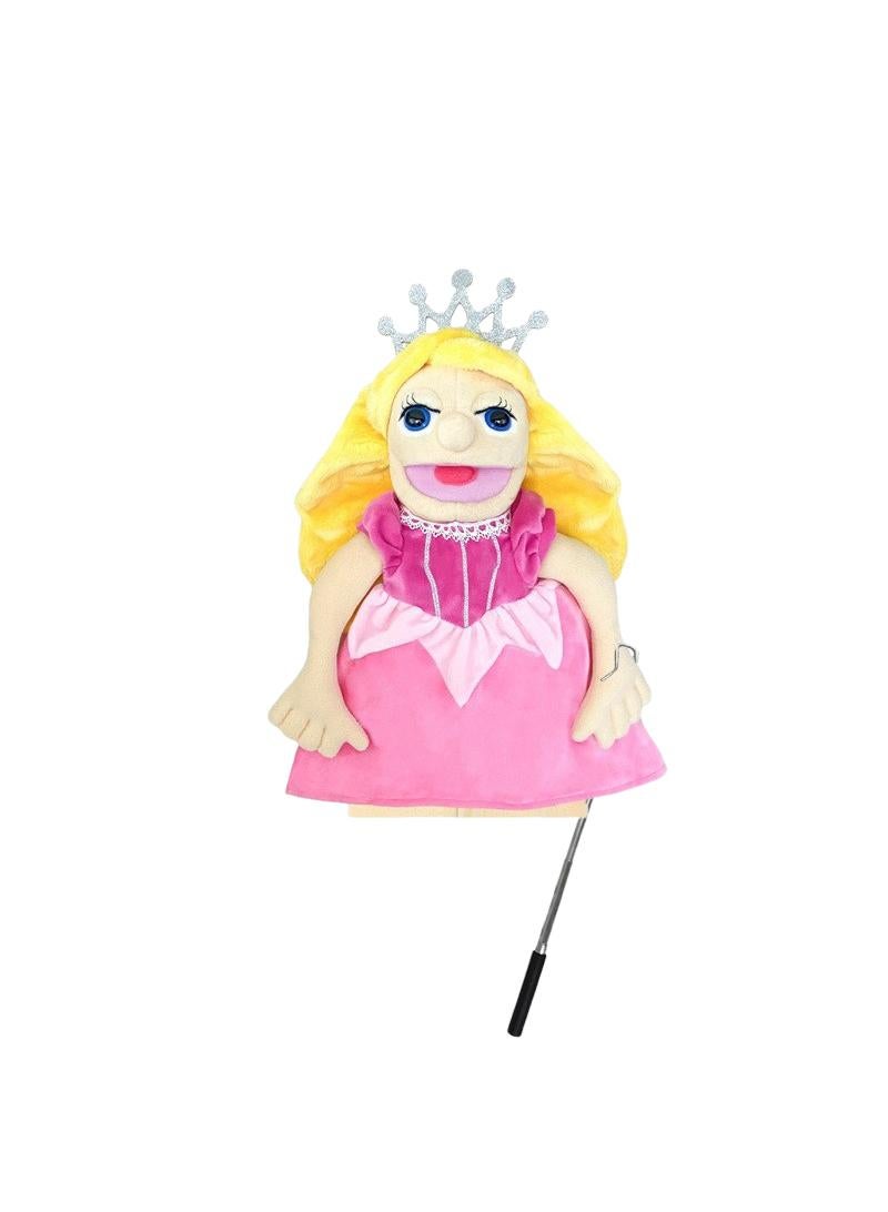 general 1 Pcs Princess Professional Figurine Role Playing Parent-Child Interaction Toy Family Companionship Plush Doll Figurine Toy Hand Puppet With Control Lever - Image 1