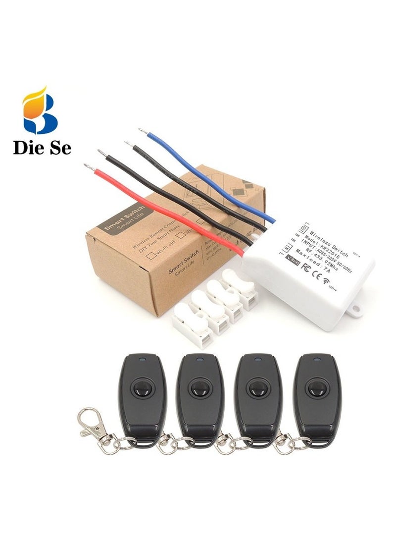 Diese 433Mhz Universal Wireless Remote Control Switch AC 220V Relay Receiver Module - Image 1