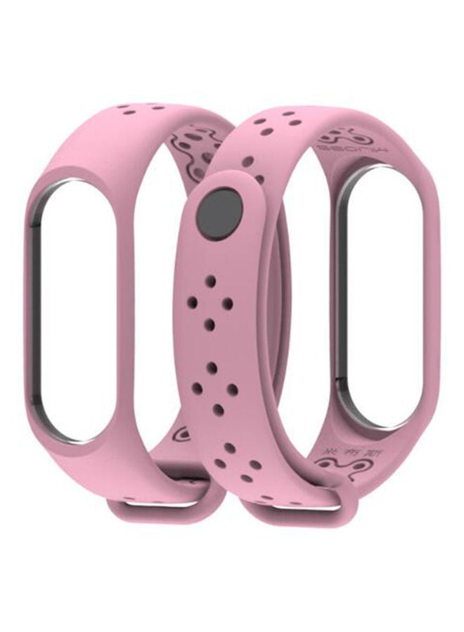 NIBEMINENT Replacement Strap For Xiaomi Mi Band 4 Light Pink - Image 1
