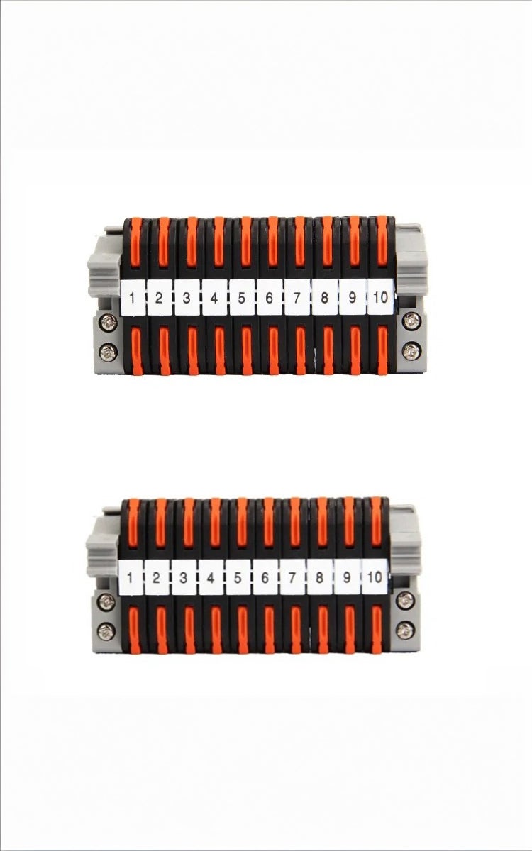 kashemano PCT-211 20PCS, two Black Quick Lever Wire Connectors kits Din Rail Terminal Blocks PCT-211 Push-in Electrical Cable Universal Conductor Compact - Image 1