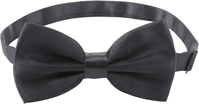cossess Cute Adjustable Black Pet Bows for Dogs and Cats - Image 3