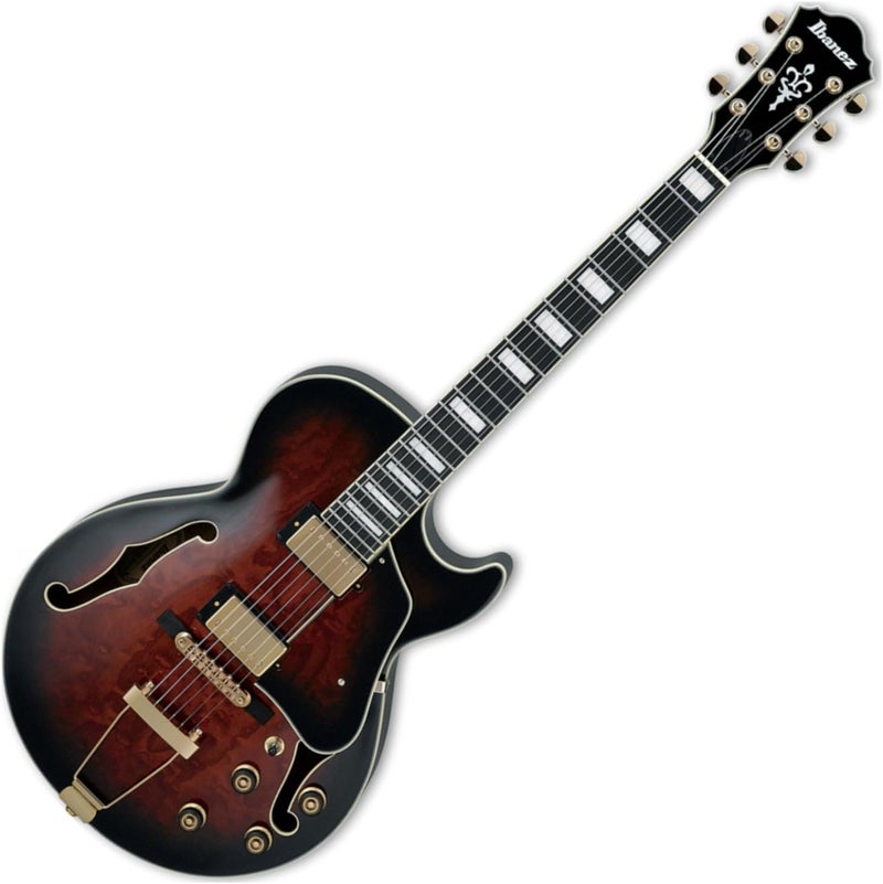Ibanez Artcore Expressionist AG95QA-DBS Semi Acoustic Guitar - Image 1