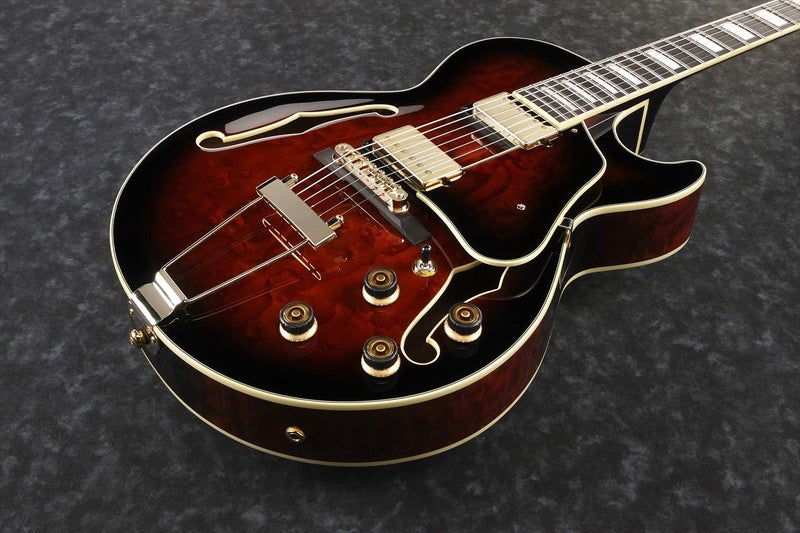 Ibanez Artcore Expressionist AG95QA-DBS Semi Acoustic Guitar - Image 2