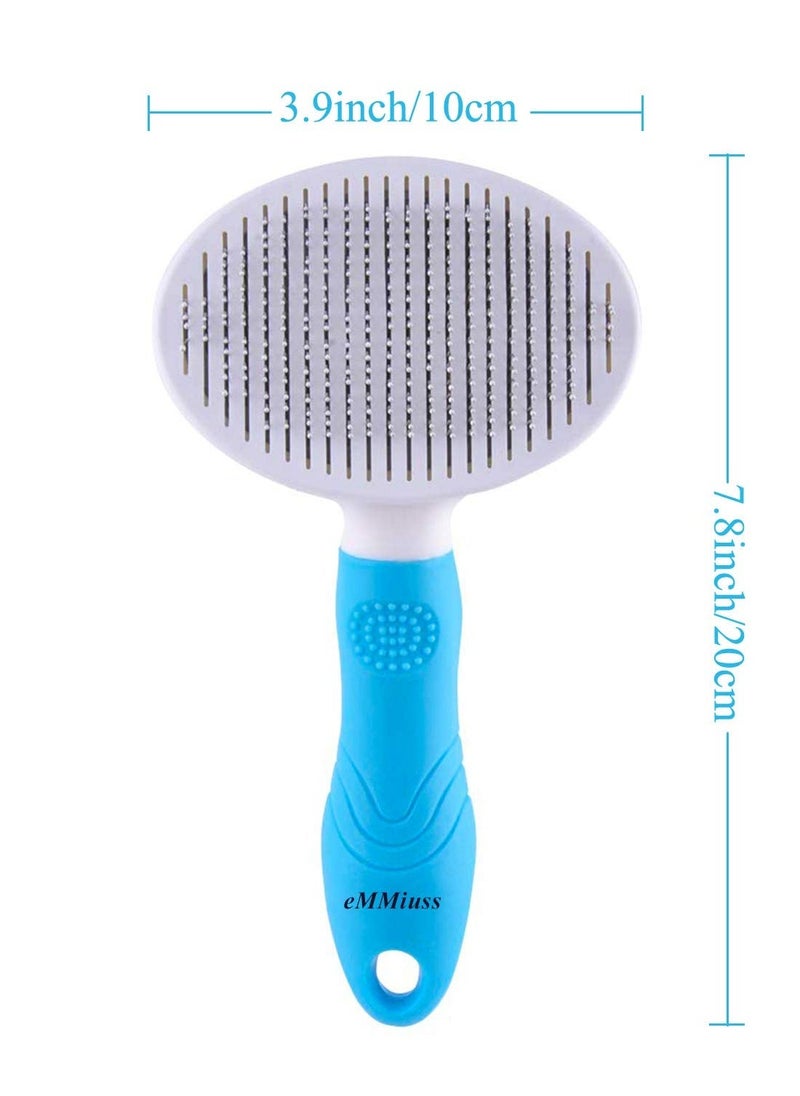 Y&D - Cat Brush, Self Cleaning Slicker Brushes for Shedding and Grooming Removes Loose Undercoat, Mats Tangled Hair Comb Cats Dogs Brush Massage-Self - Image 1
