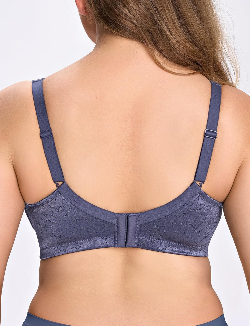 Wingslove Womenâ€™s Minimizer Bra Wireless Full Coverage Non-Padded Plus Size No Underwire Everyday Comfort(Violet,36C) - Image 3
