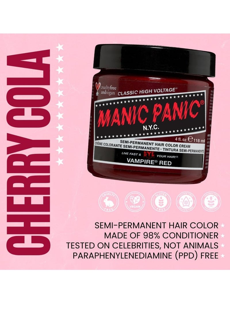 Manic Panic Manic Panic - Vampire Red Classic Creme Vegan Cruelty Free Red Semi Permanent Hair Dye 118ml  - Image 2