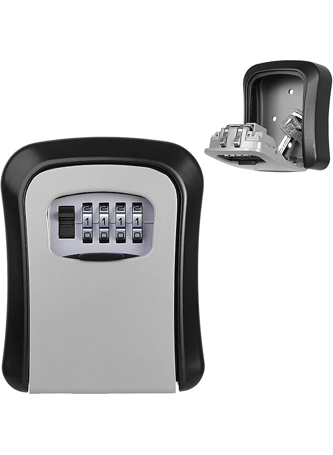 erorex Key Safe Wall Mounted Key Lock Box Outdoor Combination Key Safe Lock Box Waterproof And Security Key Lockbox Key Cabinet Key Safe Outside For Garage School Elderly Parents Spare House Key Storage - Image 1