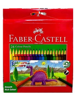 24-Piece Colour Pencils Colors Of Nature Multicolour