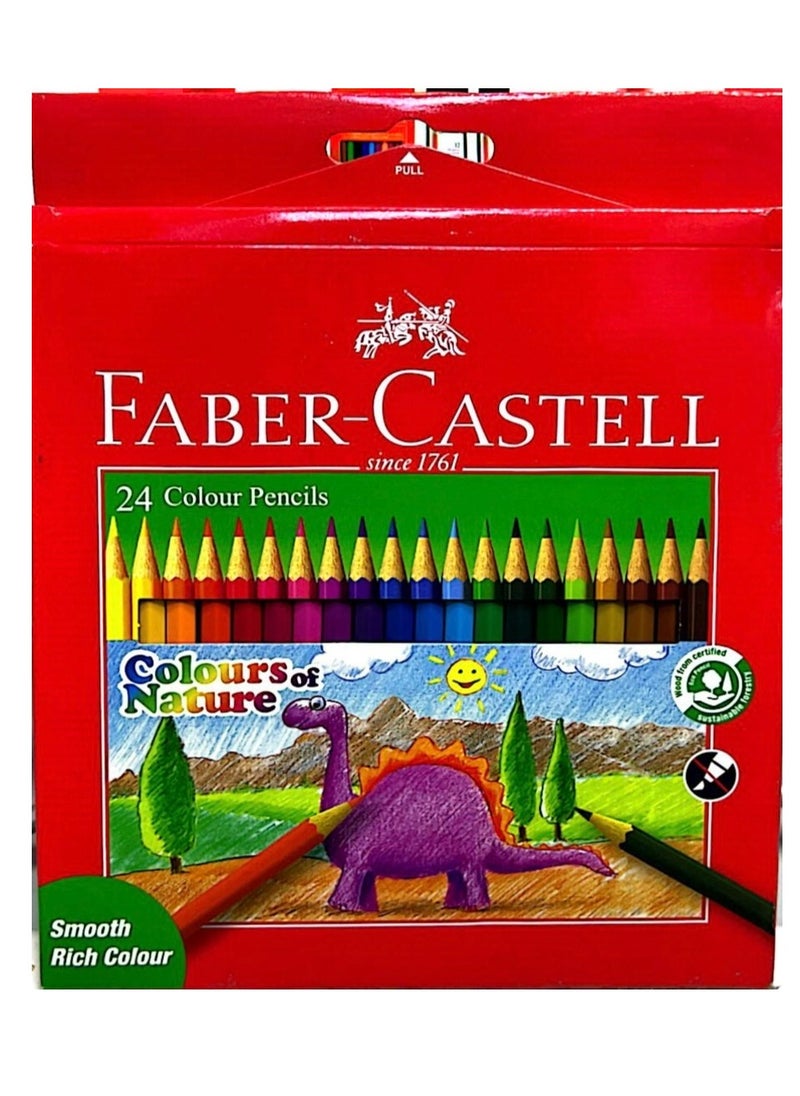 FABER-CASTELL - 24-Piece Colour Pencils Colors Of Nature Multicolour - Image 1