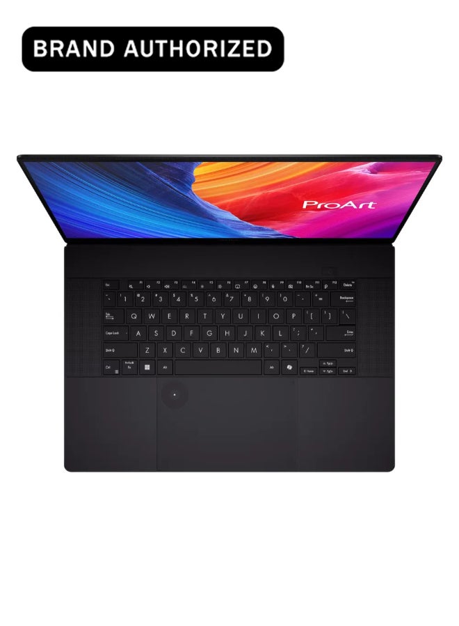ProArt P16 H7606 Mobile Workstation Laptop, AMD Ryzen AI 9 HX 370 Processor, 64GB RAM, 4TB SSD, 16" 4K 120Hz OLED Display, 24GB NVIDIA GeForce RTX 5090 Graphics, Windows 11 Home, English & Arabic Backlit Keyboard, 1 Year Warranty | H7606WX-SE004W Nano Black