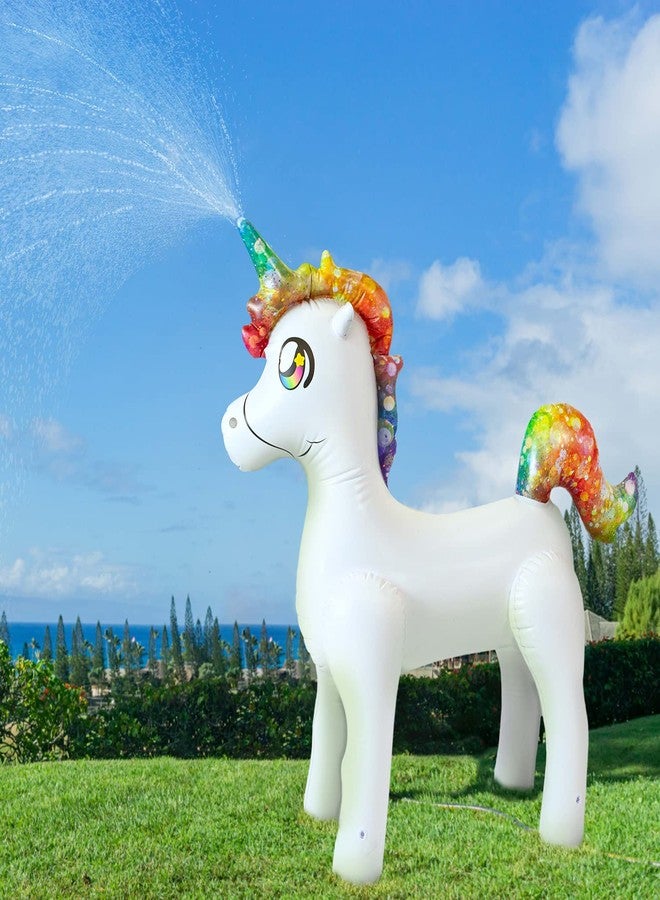 Poolcandy Gigantic 6' Unicorn Sprinkler, Experience Whimsical Fun and Unmatched Joy with The Inflatable Unicorn Play Giant Sprinkler - Image 5