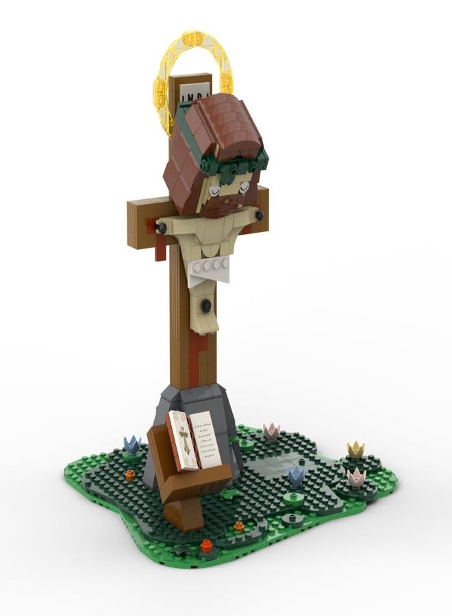 HONLANCH Jesus Cross Building Blocks Set,532PCS Jesus Crucifixion Building Block Model,Gift for Adults,Teen,and Believers - Image 1