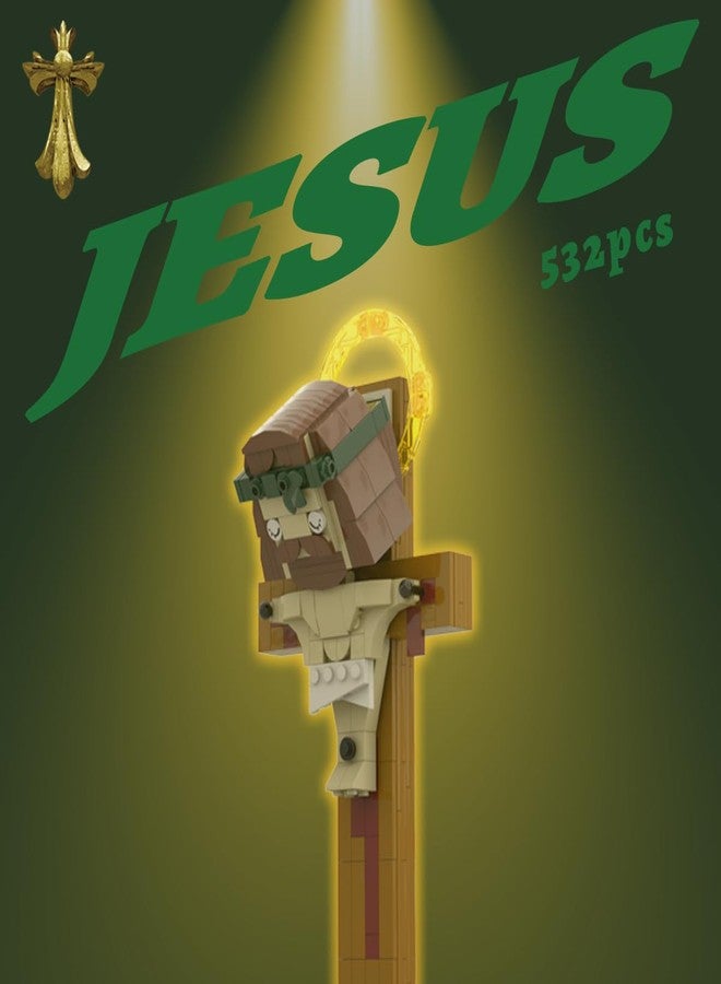 HONLANCH Jesus Cross Building Blocks Set,532PCS Jesus Crucifixion Building Block Model,Gift for Adults,Teen,and Believers - Image 5