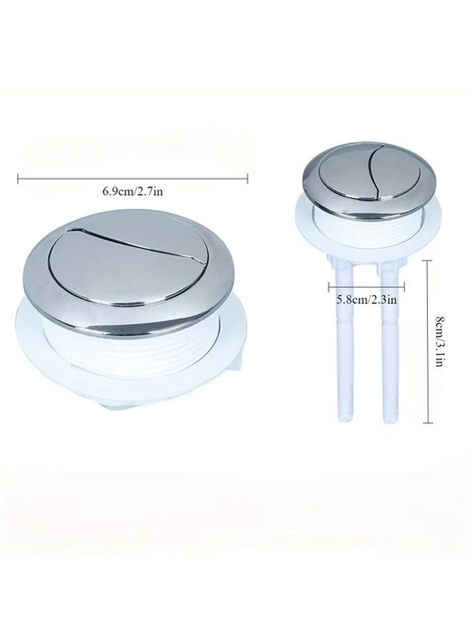 Universal Toilet Seat Cover Replacement Model L Dual Push Button Easy Install - Image 1