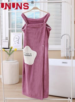 Wearable Bath Towel, Superfine Fiber Bathroom Bathrobe, Soft