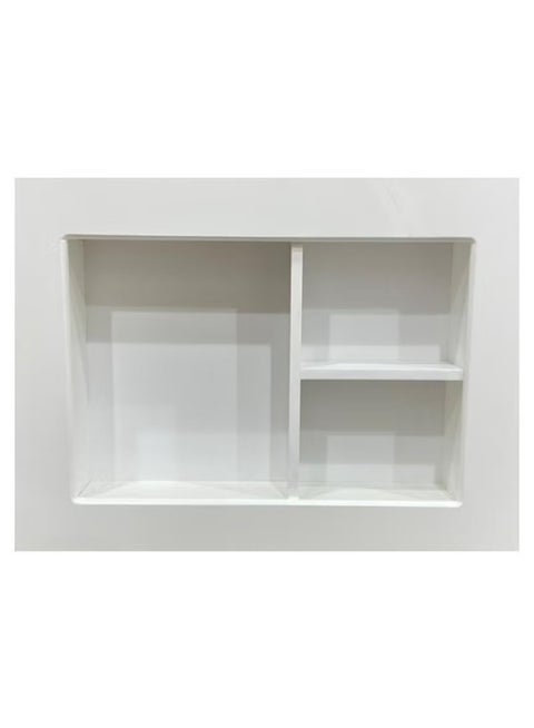 Window air conditioner cover decoration for wall covering made of wood, white color