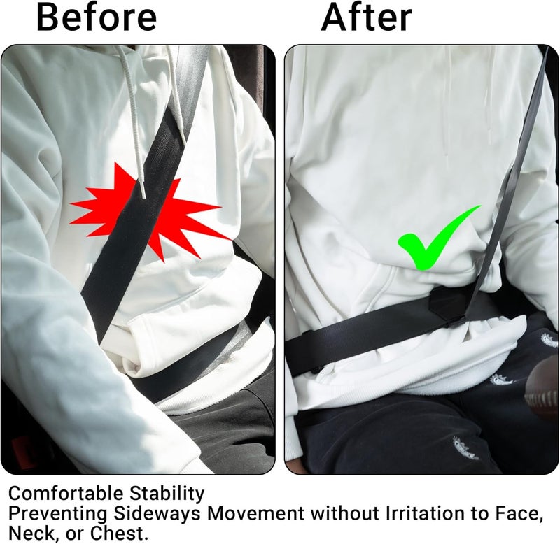Yuoyar 2 Packs Car Seat Belt Clips - Universal Leather Seatbelt Adjuster Clips for Adults and Kids - Image 3