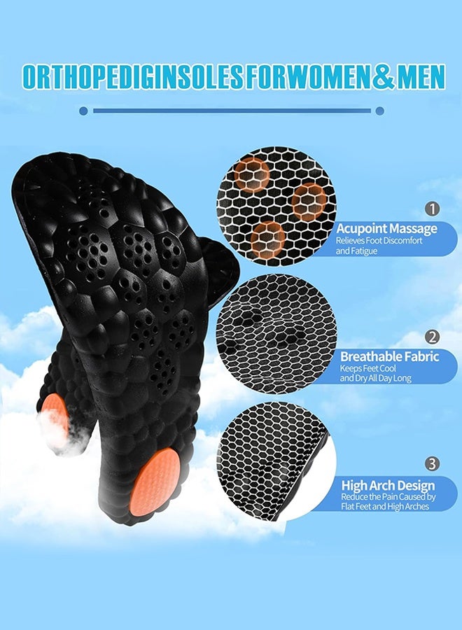 Polish'D 4D Cloud-Soft Comfort Soles for Men - Memory Foam Cushioning Steppers Insoles with Heel Shock Pad - Trim-to-Fit Arch Support Insoles for Foot Pain Relief and Fatigue Reduction - Image 2