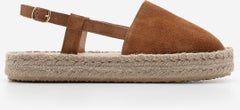 MARJIN Women's Leather Slingback Jute Espadrille Sandals Zutan  - Image 2