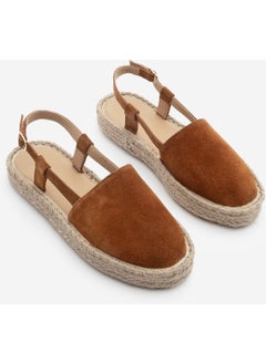 MARJIN Women's Leather Slingback Jute Espadrille Sandals Zutan  - Image 3