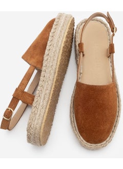 MARJIN Women's Leather Slingback Jute Espadrille Sandals Zutan  - Image 5