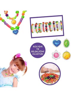 Apexma Educational and Fun Beaded Jewelry Design Set with Bag - Necklace and Bracelet Jewelry Set  - Image 2