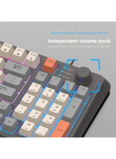 Bonic Stunning Silver Wired Gaming Keyboard Three-color Luminous Mechanical Feel with Backlight - Glimmer  - Image 2