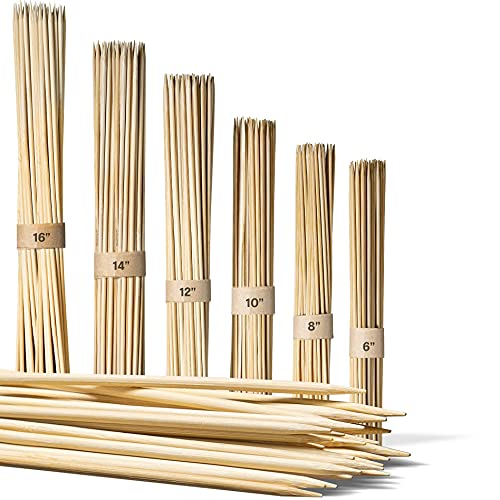 DEERA 5MM Bamboo BBQ SKEWERS-16 INCH-Pack of 25 - Image 1