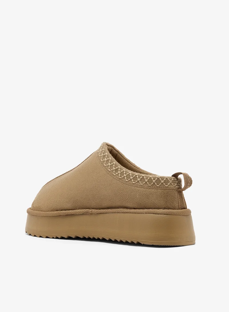 Only  Stella Platform Teddy Slippers for Women | Best Price UAE