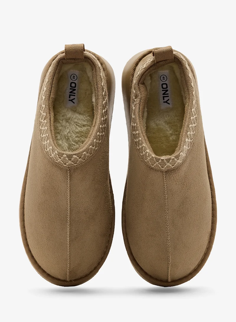Only  Stella Platform Teddy Slippers for Women | Best Price UAE