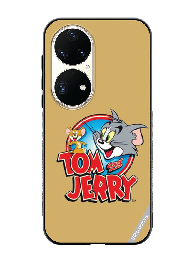 VR CREATIVE Protective Case Cover For Huawei P50 Pro Tom And Jerry Design Multicolour - Image 1