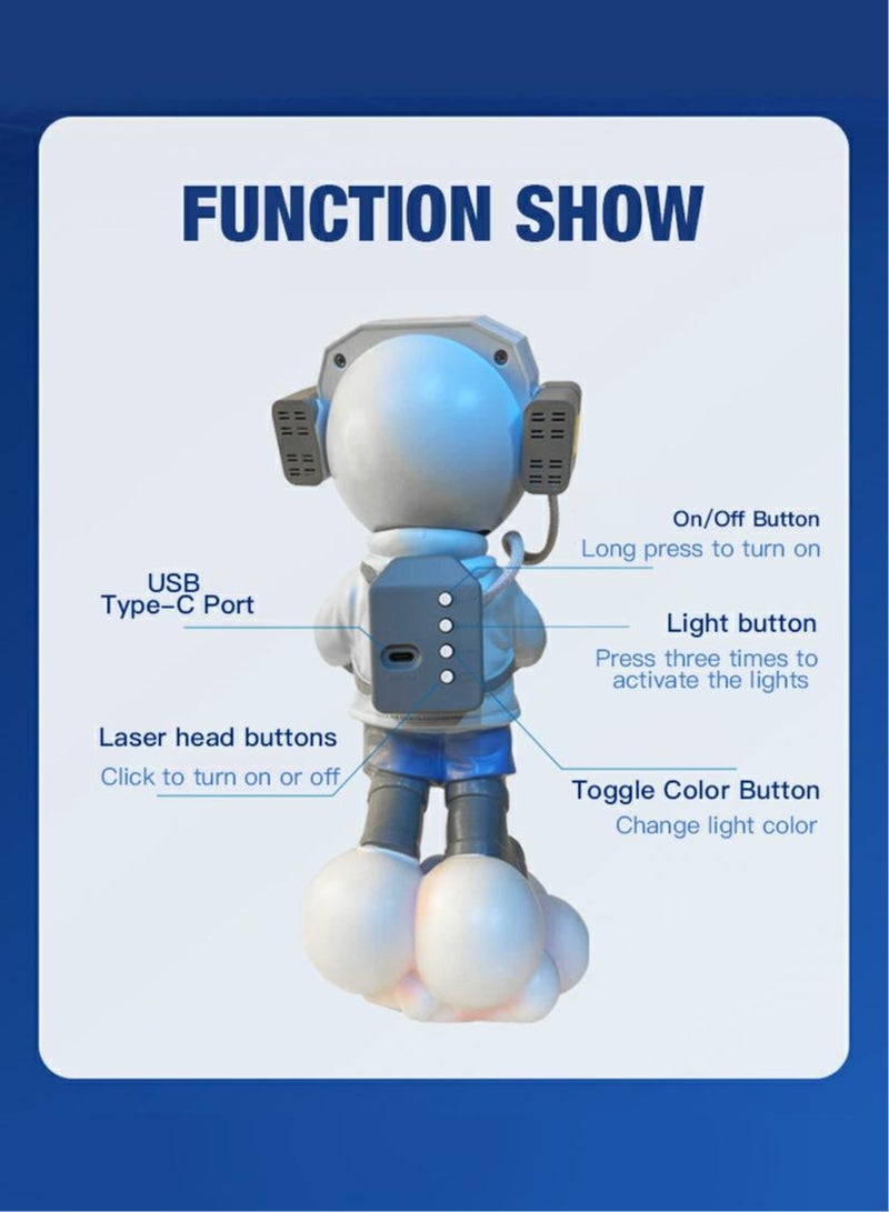 milkyway Astronaut Star Projector Galaxy Night Light Kids Space lights LED Lamp for Room Decor  - Image 2
